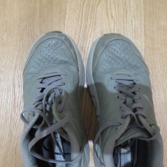 HOKA Bondi SR Road Running Sneakers Shoes in Olive Haze Leather Active Trail 9 - Picture 13 of 14